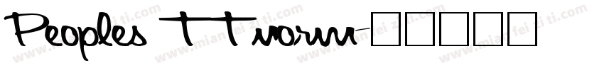 Peoples ttnorm字体转换